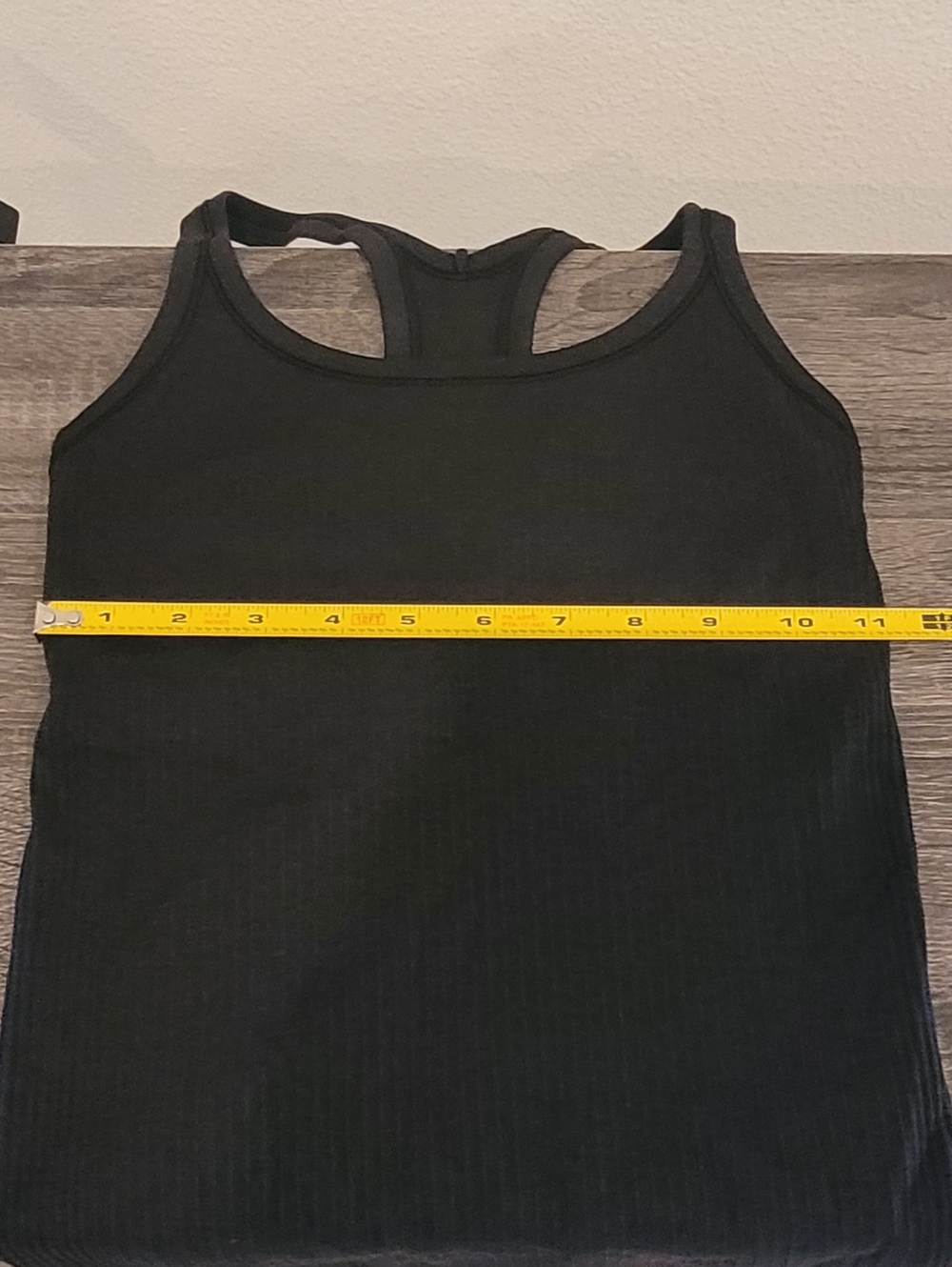 Lululemon Ebb Black Tank top Ribbed Racerback XS Teen - Picture 6 of 7